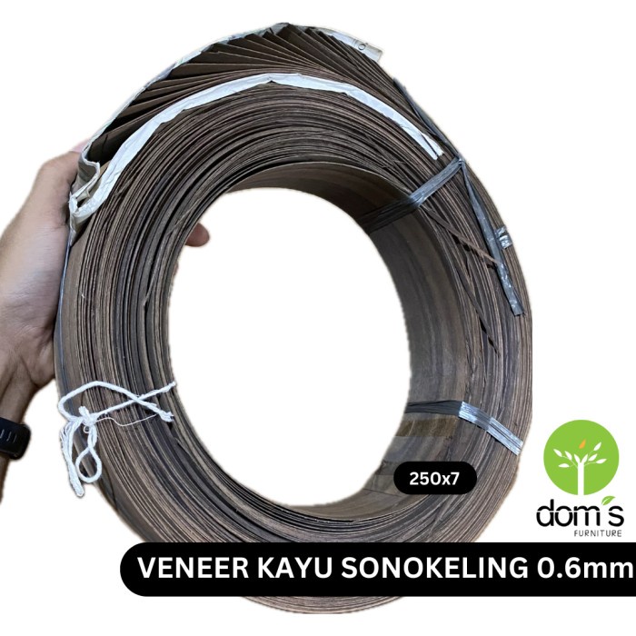 Buruan beli] Dom's Veneer Kayu Sonokeling 0.6mm Bahan Kayu Asli