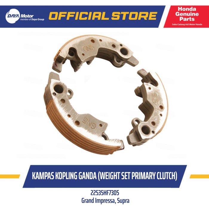 22535HF7305 - Kampas Kopling Ganda (Weight Set Primary Clutch) - HONDA Grand Impressa, Supra