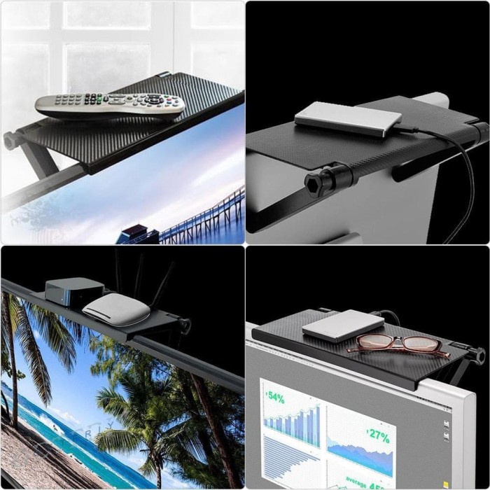 HOT SALE Tempat antena remote,rak tv, hp, modem / screen top shelf rack kokoh