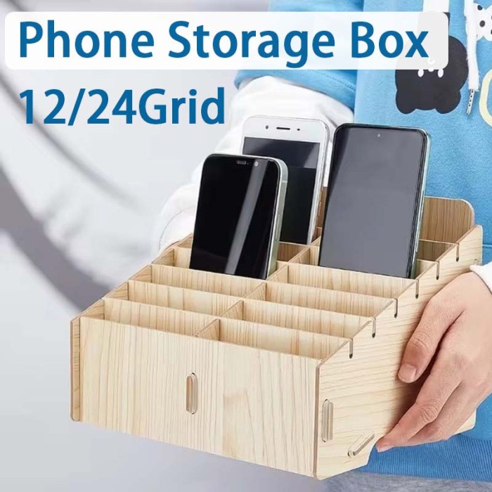 12/24 Shots Tempat Penyimpanan Hp / Tempat Rak Hp / Rak Box Servis Cell Phone
