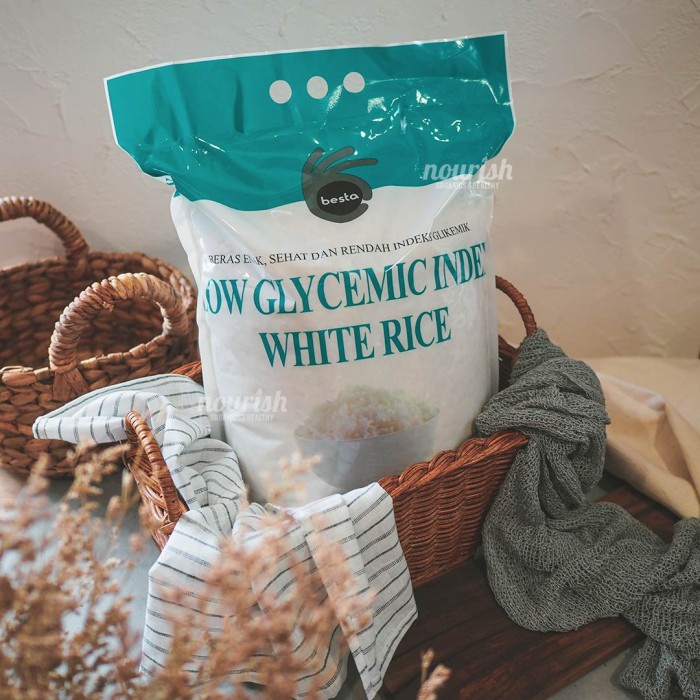 

BESTA, BERAS PUTIH ORGANIK BEBAS GULA 5 KG (SUGAR FREE ORGANIC RICE)