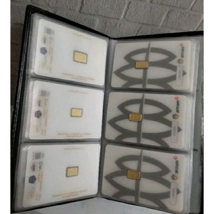 ready Dompet Logam Mulia Emas / Album LM Tempat Penyimpanan Fine Gold Save