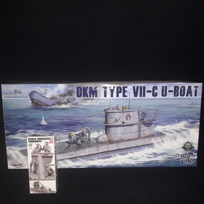 Model Kit Border BS 001,1/35 DKM type VIIC U-Boat with Crew