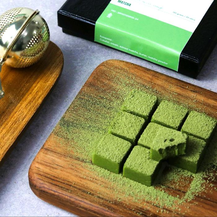 

terbaru !!! nyokelat nama chocolate matcha cokelat coklat food snack cemilan makanan premium - 135g