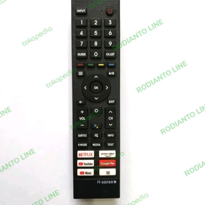 REMOT TV HISENSE SMART TV ANDROID 4K UHD ORIGINAL