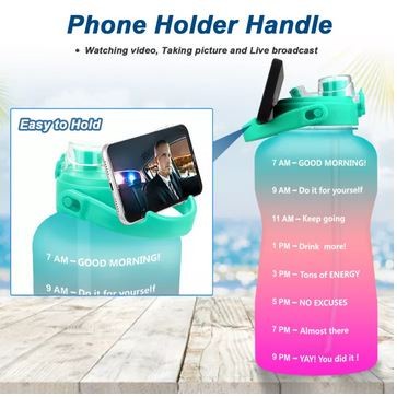 QUIFIT BOTOL MINUM MOTIVASI OLAHRAGA 3.8L 3,8 L SEDOTAN ONE PUSH KODE 1339