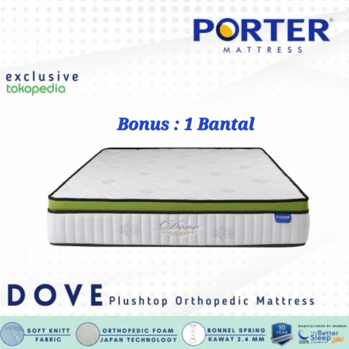 Porter Mattress Orthopedic Plushtop DOVE - 120x200cm
