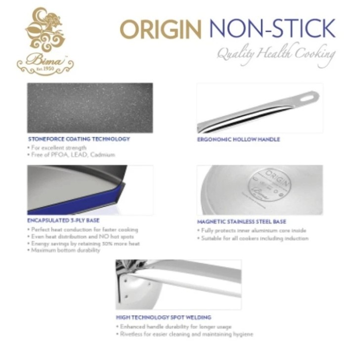 Natanel Bima Origin Non-Stick Wok Pan 24Cm Anniversary Edition