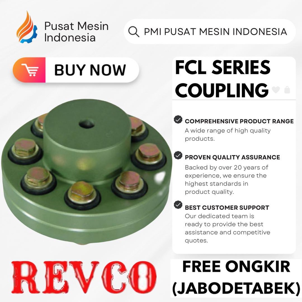 REVCO COUPLING FCL - 710 MAX BORE: 160/ COUPLING FCL 710/ FLEXIBLE COUPLING FCL/ FLEXIBLE COUPLING F