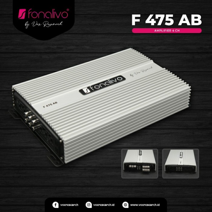 BISA GOSEND AMPLIFIER POWER VOX FONALIVO F 475 AB 4 CHANNEL BY VOX RESEARCH ORI TERMURAH