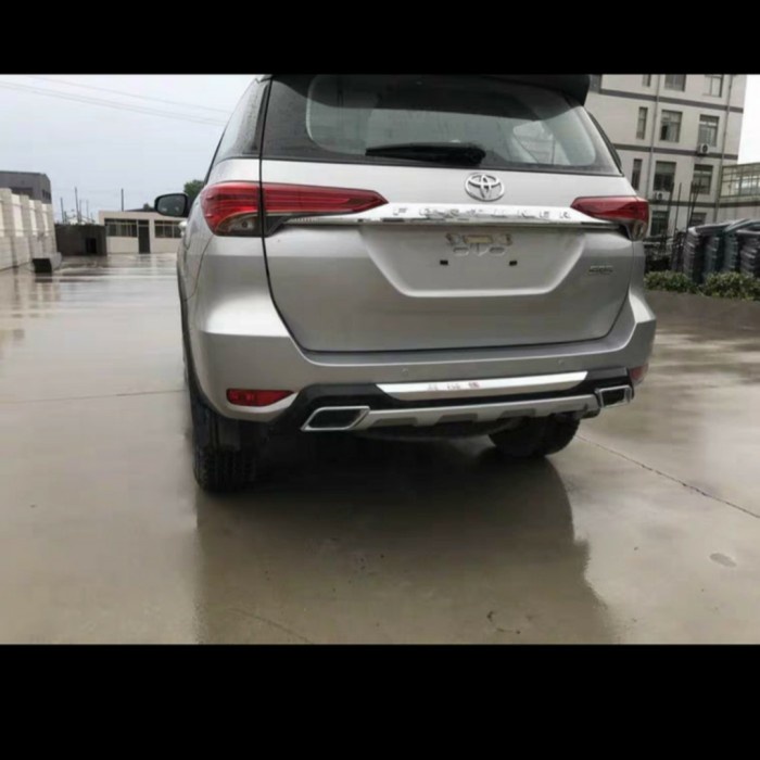 BISA GOSEND PELINDUNG BUMPER (BUMPER GUARD) BELAKANG FORTUNER VRZ