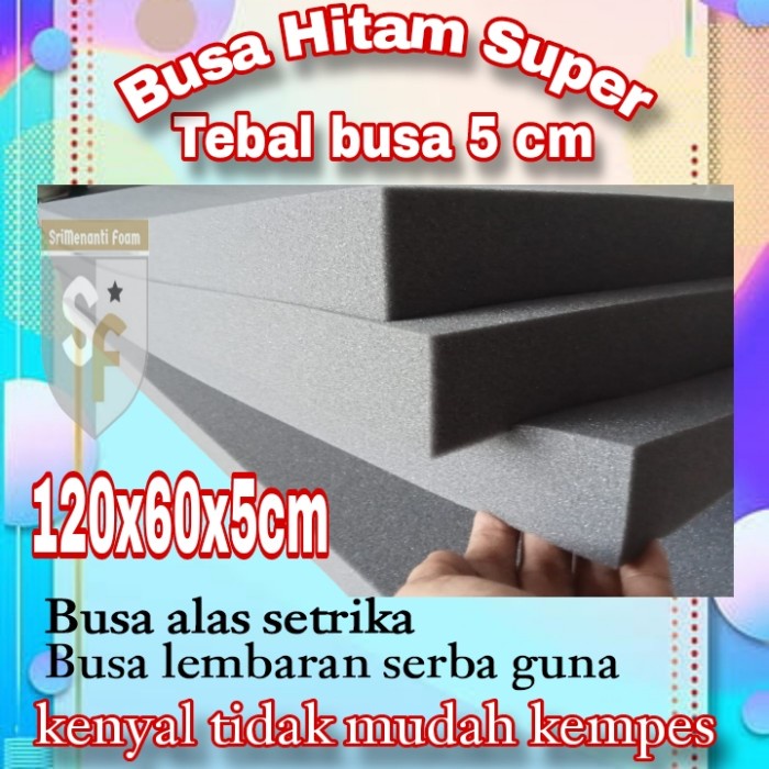 busa lembaran/busa lembaran 5cm/busa alas setrika/ukuran 120x50x5cm