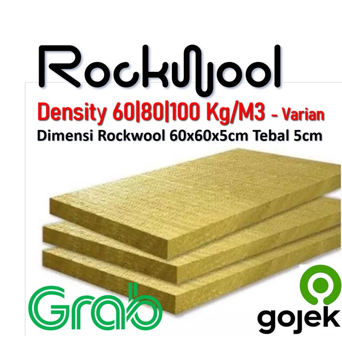 Rockwool Density 6080100 Tebal 5cm (Rockwool 60x60x5cm)