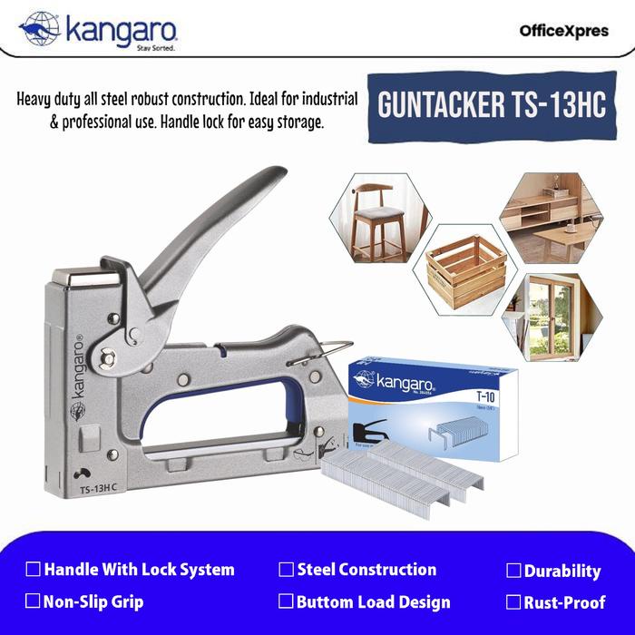 

Stapler Tembak Jok Kulit Motor / Guntacker TS-13HC Sejenis MAX TGA