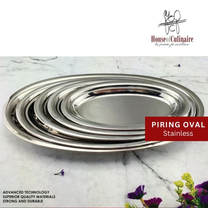 TERBARU Piring Oval Stainless Piring Lodor Stainless