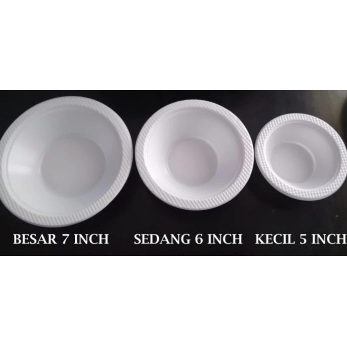Mangkok Plastik Putih Susu / Mangkok Plastik Sekali Pakai / Mangkok Bakso Soto