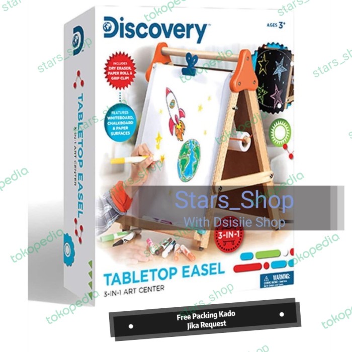 

TERLARIS! Discovery Tabletop Easel 3in1 Art Center Woody Original