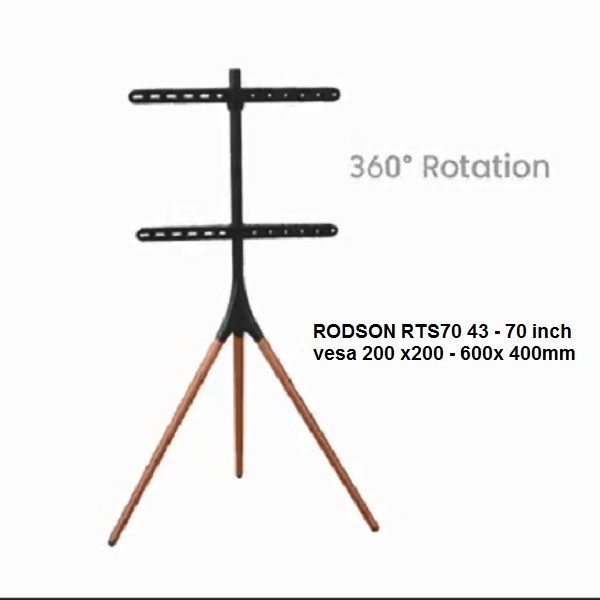 

TERLARIS! Rodson RTS70 Breket Easel Studio TV floor stand Bracket TV Standing Tripod Sudut Portable