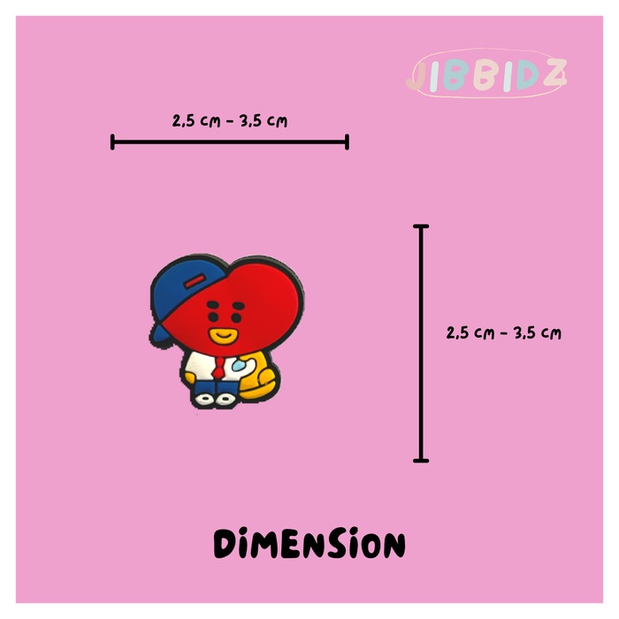 HARGA TERBARU JIBBITZ CROCS - BT21 (BTS) / PIN HIASAN SANDAL CROCS / AKSEIS CROCS BMN