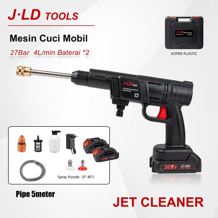 Jld Jet Cleaner Cuci Motor J2021 Steam Cordless Jld 36V Jet Cleaner Tekanan Tinggi 2 Baterai