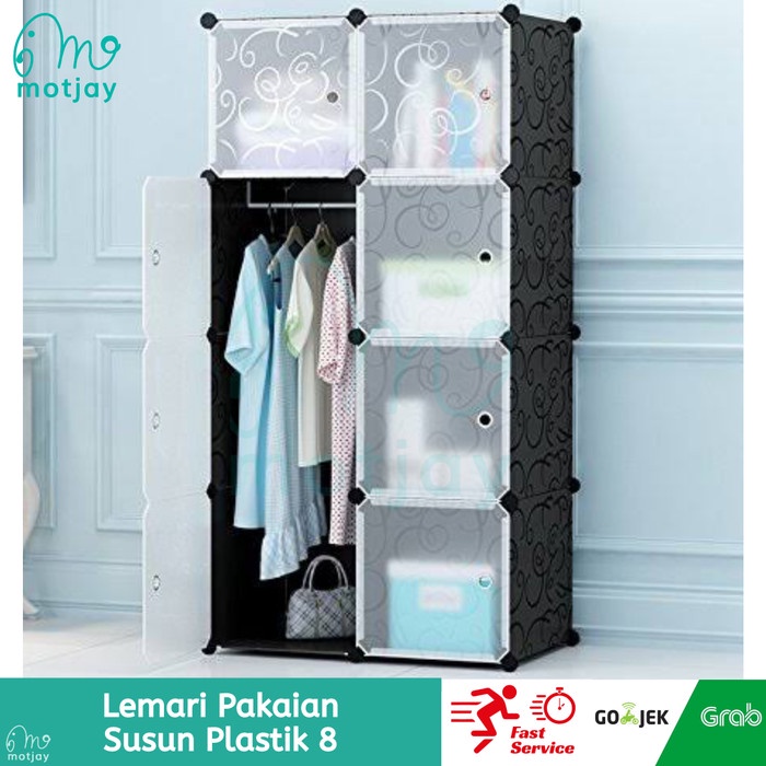 Lemari Pakaian Plastik 8 Susun Rak Susun