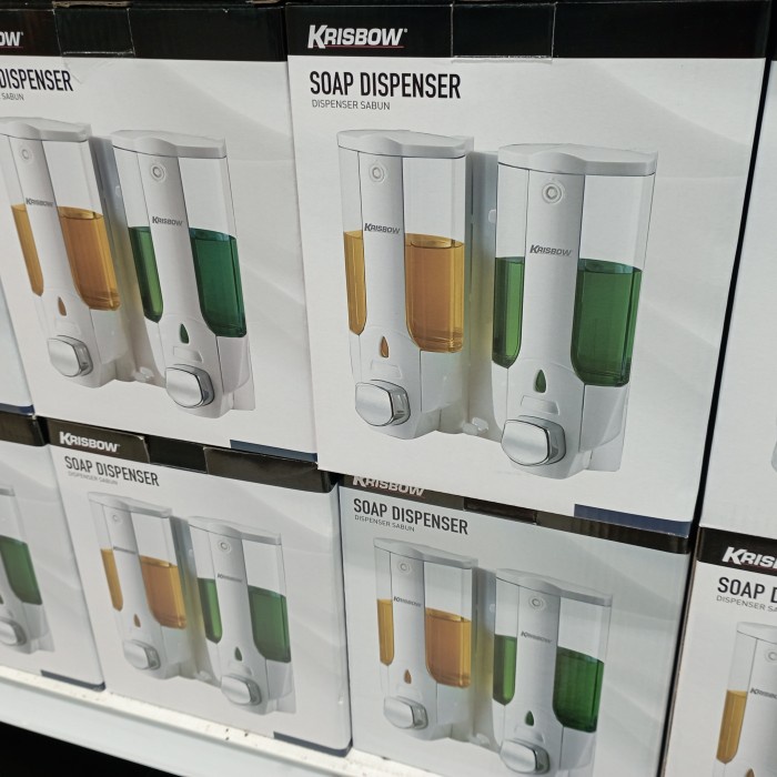 DISPENSER SABUN KRISBOW 2PCS 380 ML / TEMPAT SABUN CAIR / KRISBOW