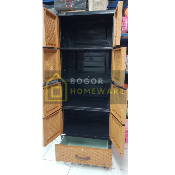 (Khusus Bogor) Lemari Baju Plastik Napolly Crs Mu 48 D