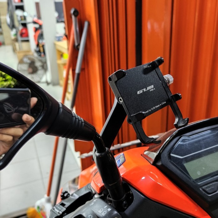 MELAYANI FAKTUR PAJAK Holder HP Handphone GUB Pro 2 untuk Semua Motor Vario 125 150 160 Beat
