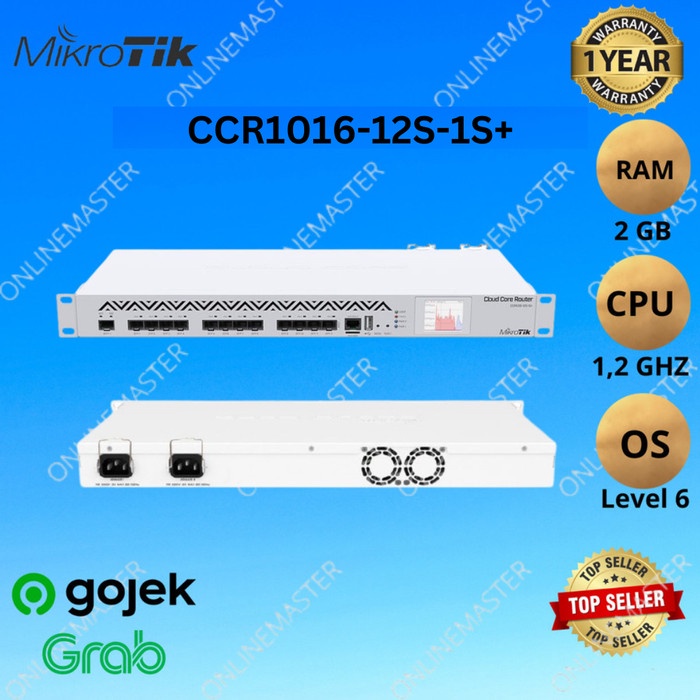 CCR1016-12S-1S+ Cloud Core Router krotik