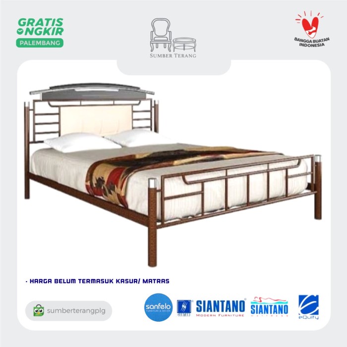 Bed Siantano Ashlyn / Ranjang Rangka Tempat Tidur nimalis Besi