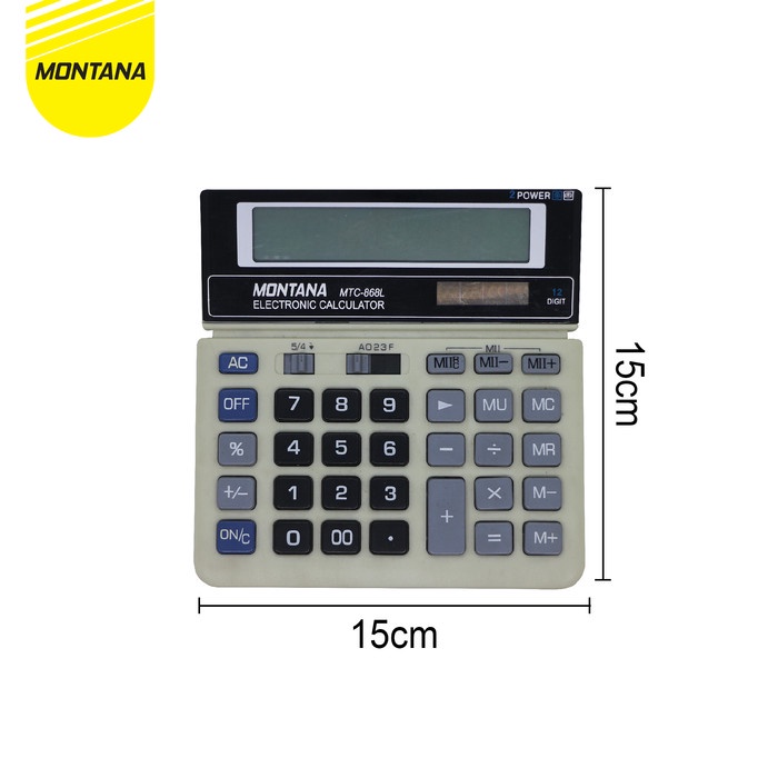 

CALCULATOR / KALKULATOR MONTANA MT 868 L/ 12 DIGITS [TERBARU[TERLARIS[ORIGINAL[ASLI]