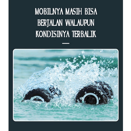 Mainan Anak Mobil Remote Control bisa di Air RC Climbing Amphibious Car Monster