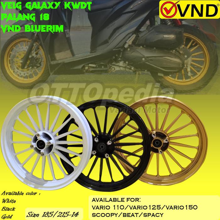 VRossi Velg Venom Galaxy2 Ring 14 Model Daytona KWDT Honda Vario 110 Beat karbu Beat Street Scoopy