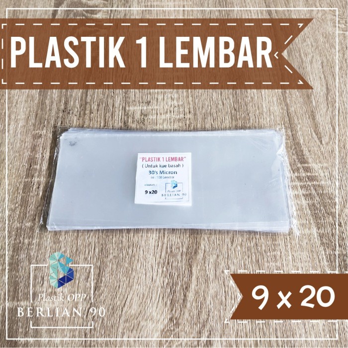 STOK TERBATAS Plastik Opp Lembaran 9x20 Cm Plastik Opp One Sheet Plastik Kue Basah