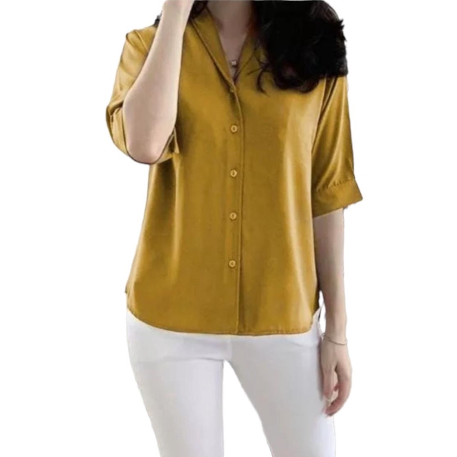 Atasan Wanita Lily / Atasan Wanita Korea / Blouse Polos / Blouse Wanita Terbaru STYLE FASHION