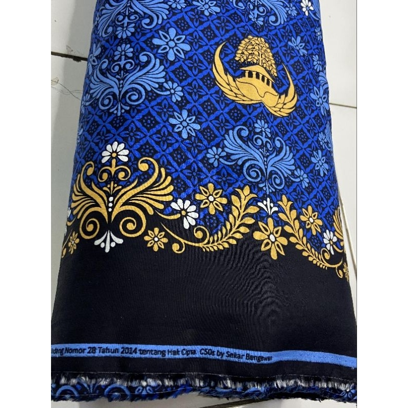 Kain batik seragam korpri c50s premium, bahan katun adem halus murah SALE