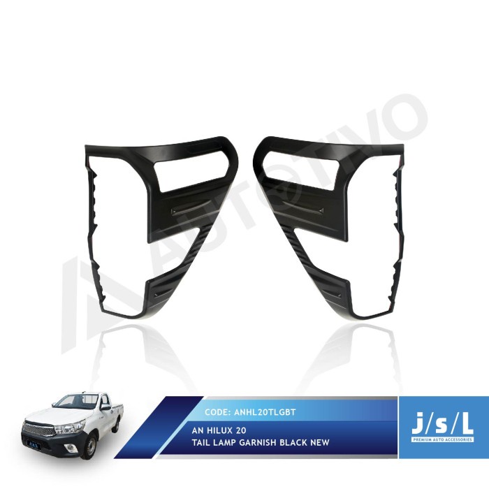 JSL Garnish Lampu Belakang All New Hilux 2020 Tail Lamp Garnish Black