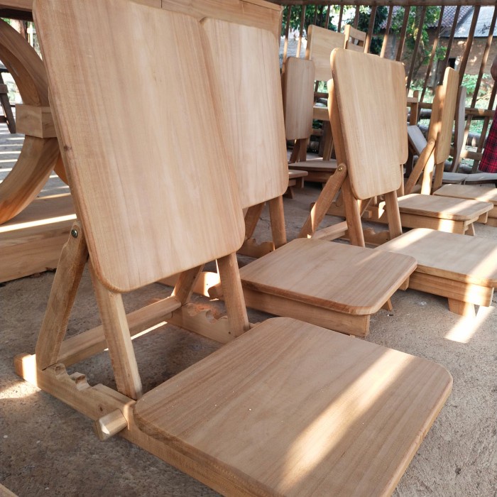 PREMIUM Kursi lesehan kayu jati kursi meditasi grade A