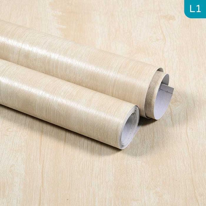 PREMIUM (COD) Wallpaper Furniture Lignin 3meter x 60cm, Stiker Dekoratif motif kayu tebal, Wallpaper