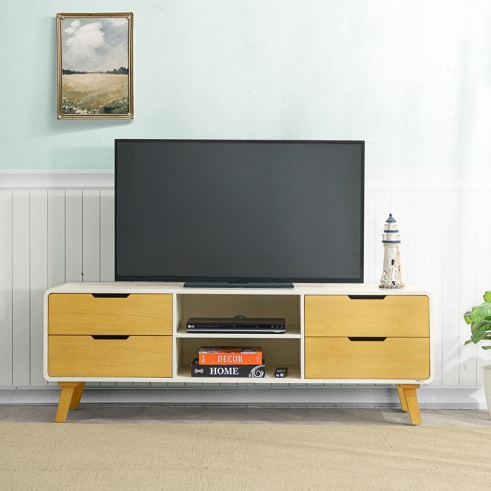PREMIUM IFURNHOLIC Helsinki TV Cabinet 140 Meja TV Minimalis Rak TV Kayu