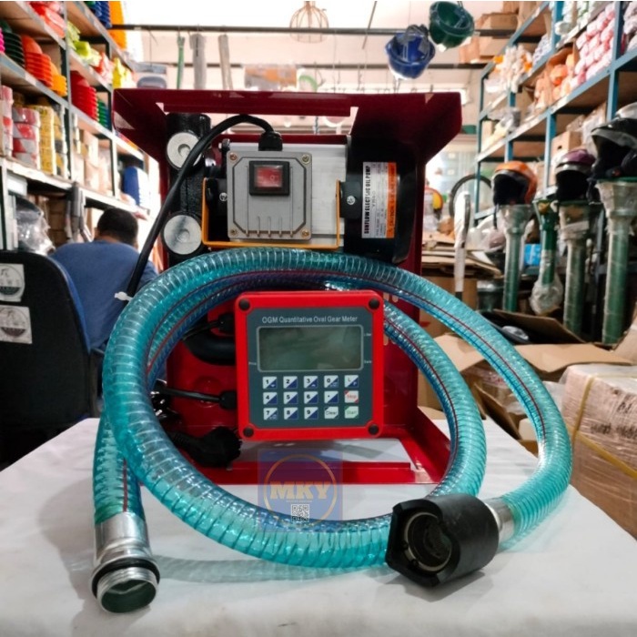 Flow Meter Solar-Diesel -Digital-FlowMeter Dan Pompa pengisian BBM SET / Flow Meter Solar Digital 1"