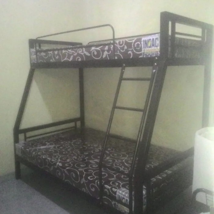 Ranjang Besi Tempat Tidur Tingkat Ranjang Susun 120 X 200 Bunk Bed