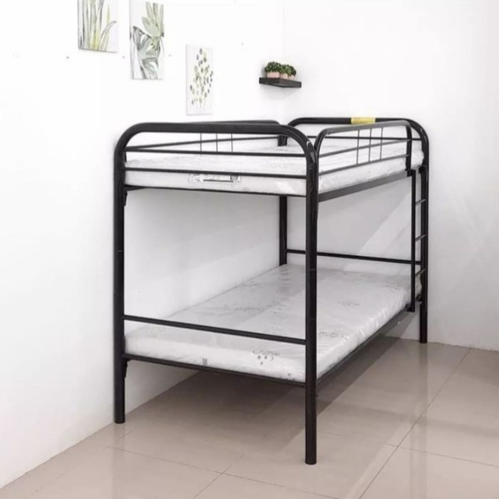 Ranjang Tingkat Informa Olla Bunkbed Hitam Black Ranjang Anak