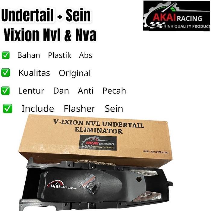 Undertail Fender Sein Led Motor Vixion 2013-2015 Akai Racing Selancar Vixion Nvl / Advance