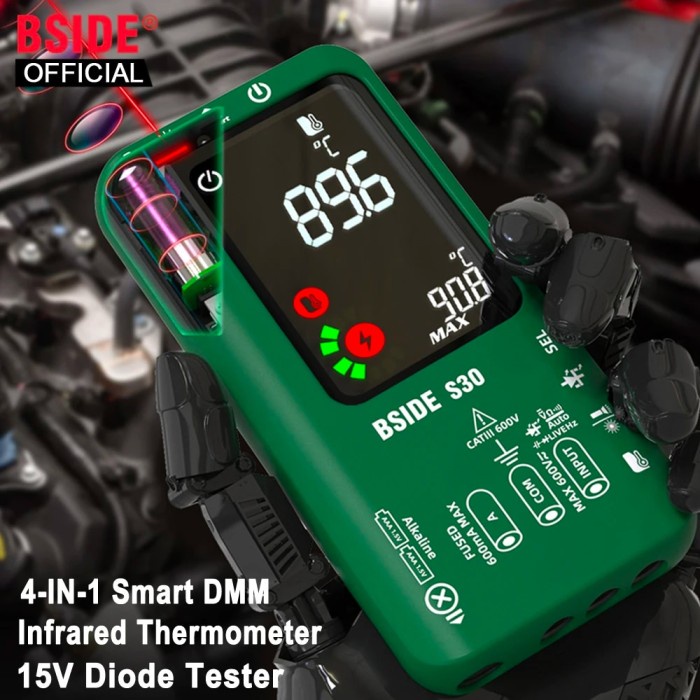 BSIDE Digital Multimeter Smart Multitister 9999 T-RMS DC AC Voltage