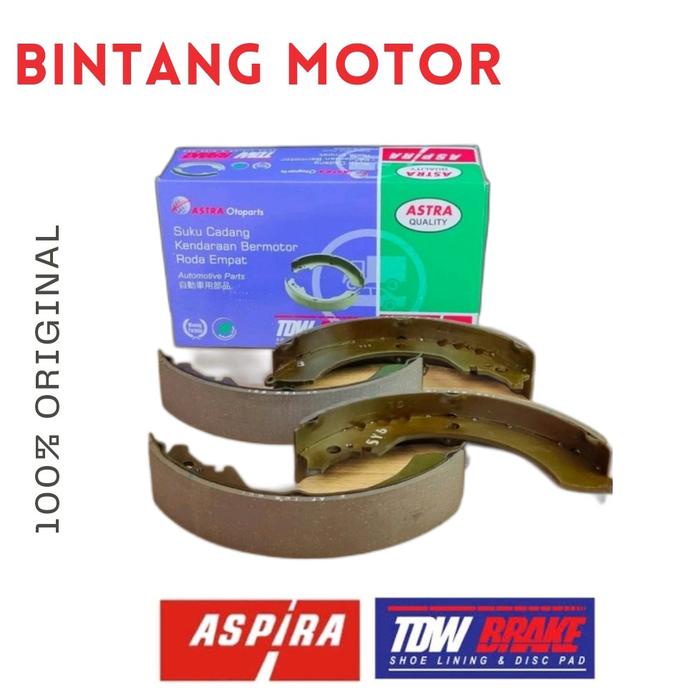 terbaru  kampas rem belakang rush terios taruna taft ori tdw ready