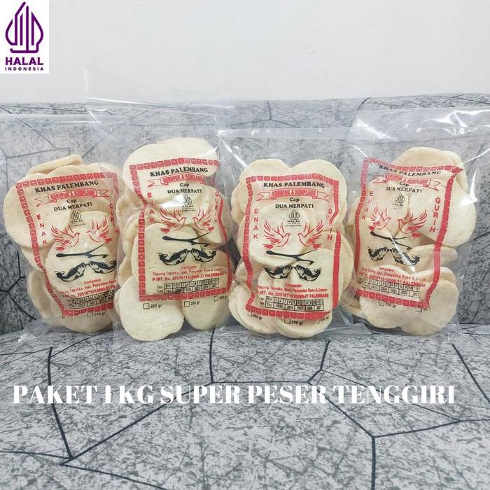 

terbaru !!! kemplang peser ikan tenggiri 1kg khas palembang kerupuk ready