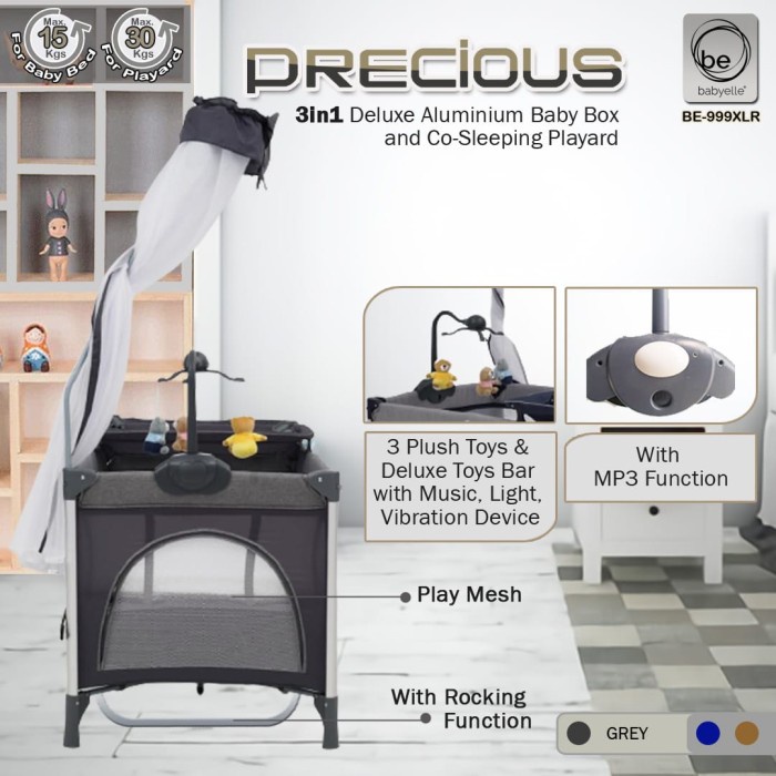 BABYELLE BABY BOX BE 999 XLR PRECIOUS ANAK BAYI BALITA TAFEL TEMPAT TIDUR