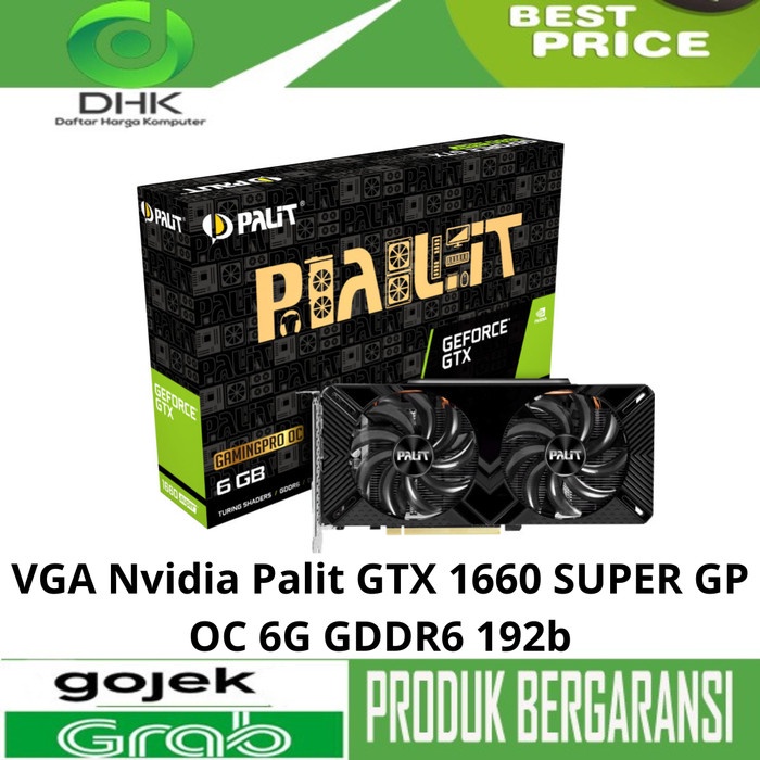 BISA GOSEND VGA NVIDIA PALIT GTX 1660 SUPER GP OC 6G GDDR6 192B