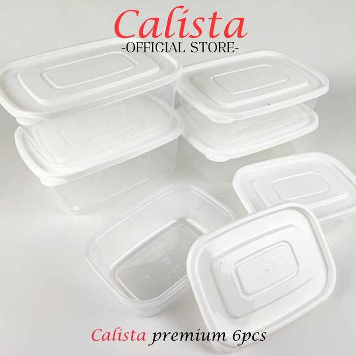 [Masih] TOPLES PLASTIK KULKAS CALISTA FURANO SET ISI 6PCS FOOD CONTAINER SET -